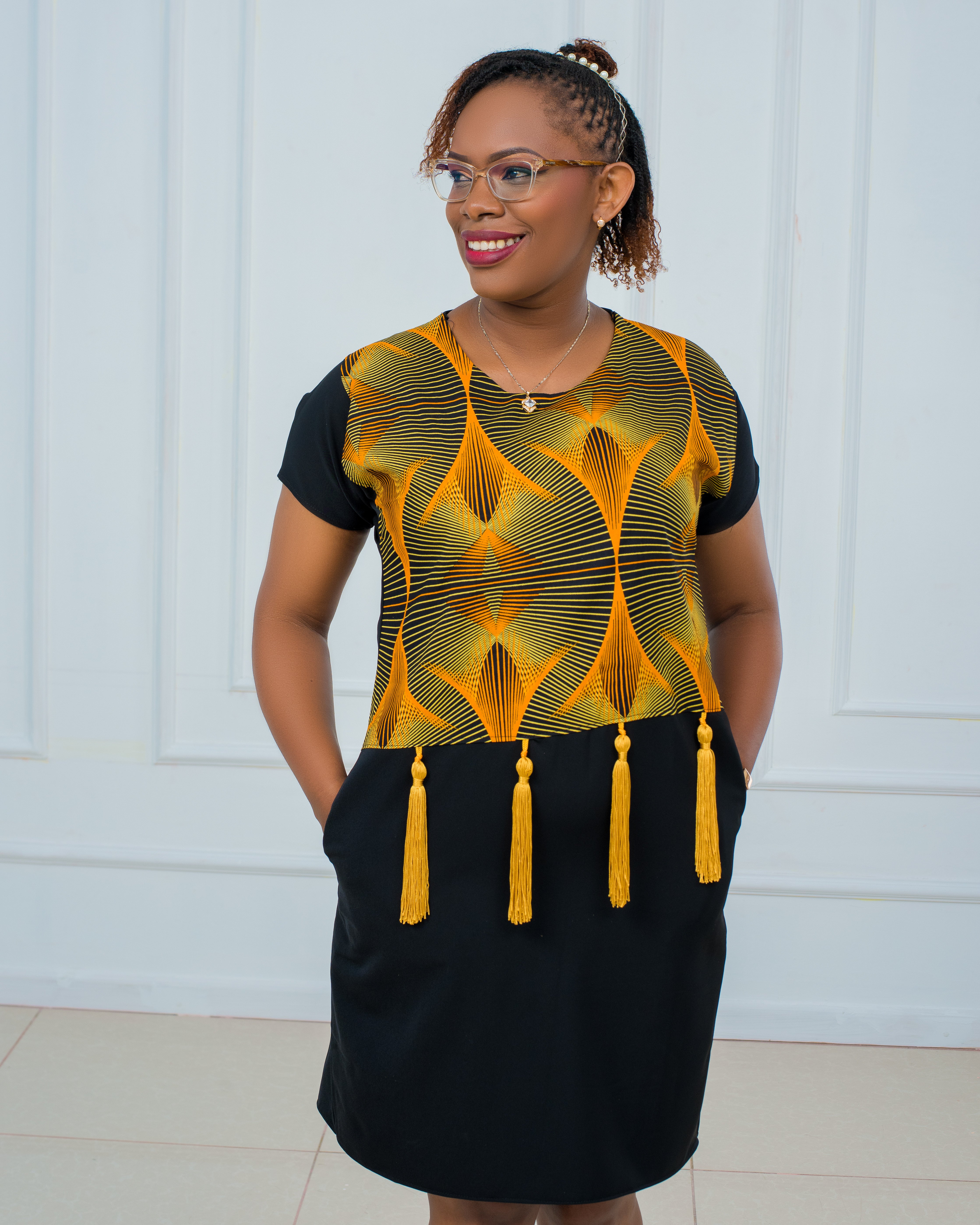 Shift Dresses with a touch of Ankara