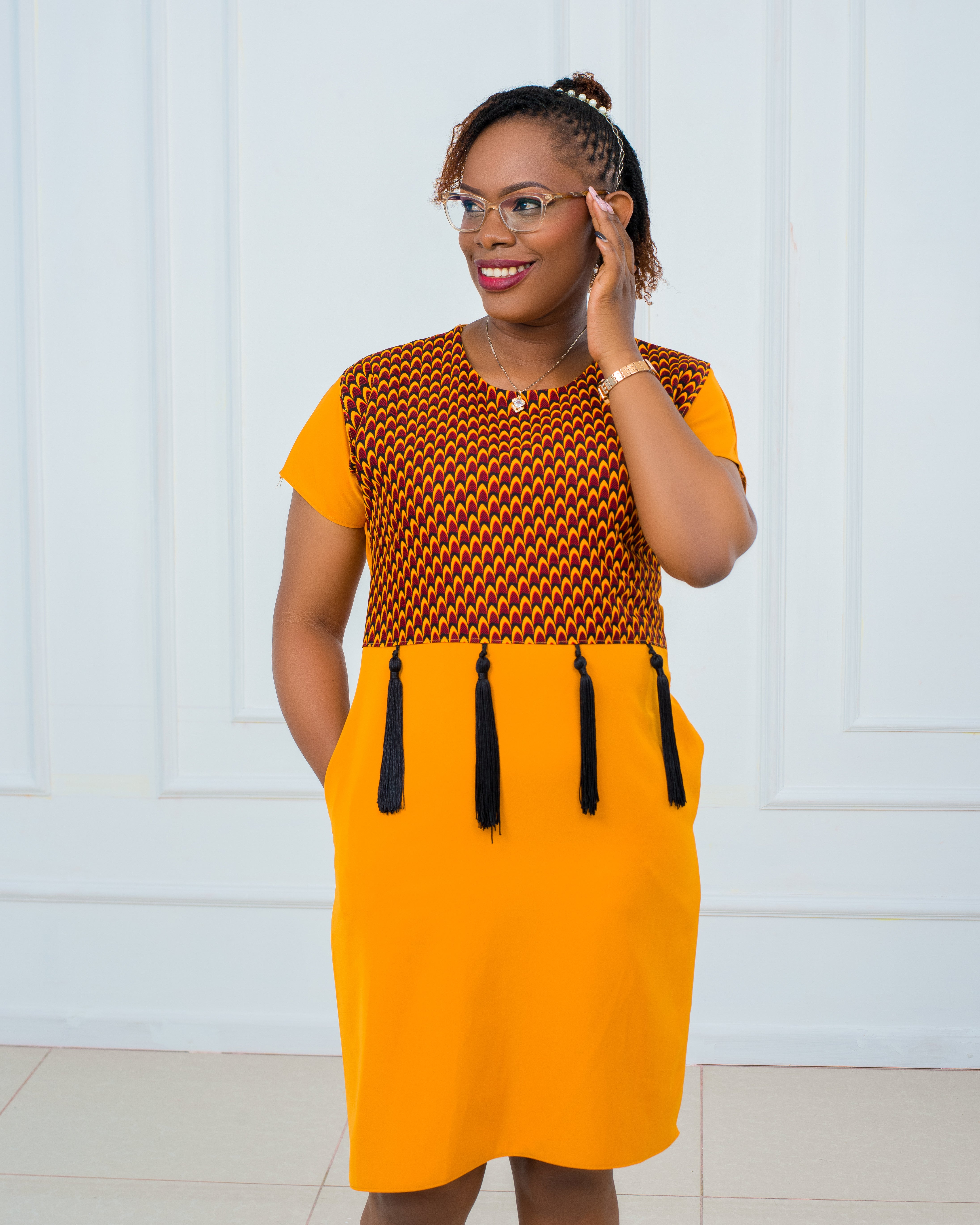 Shift Dresses with a touch of Ankara