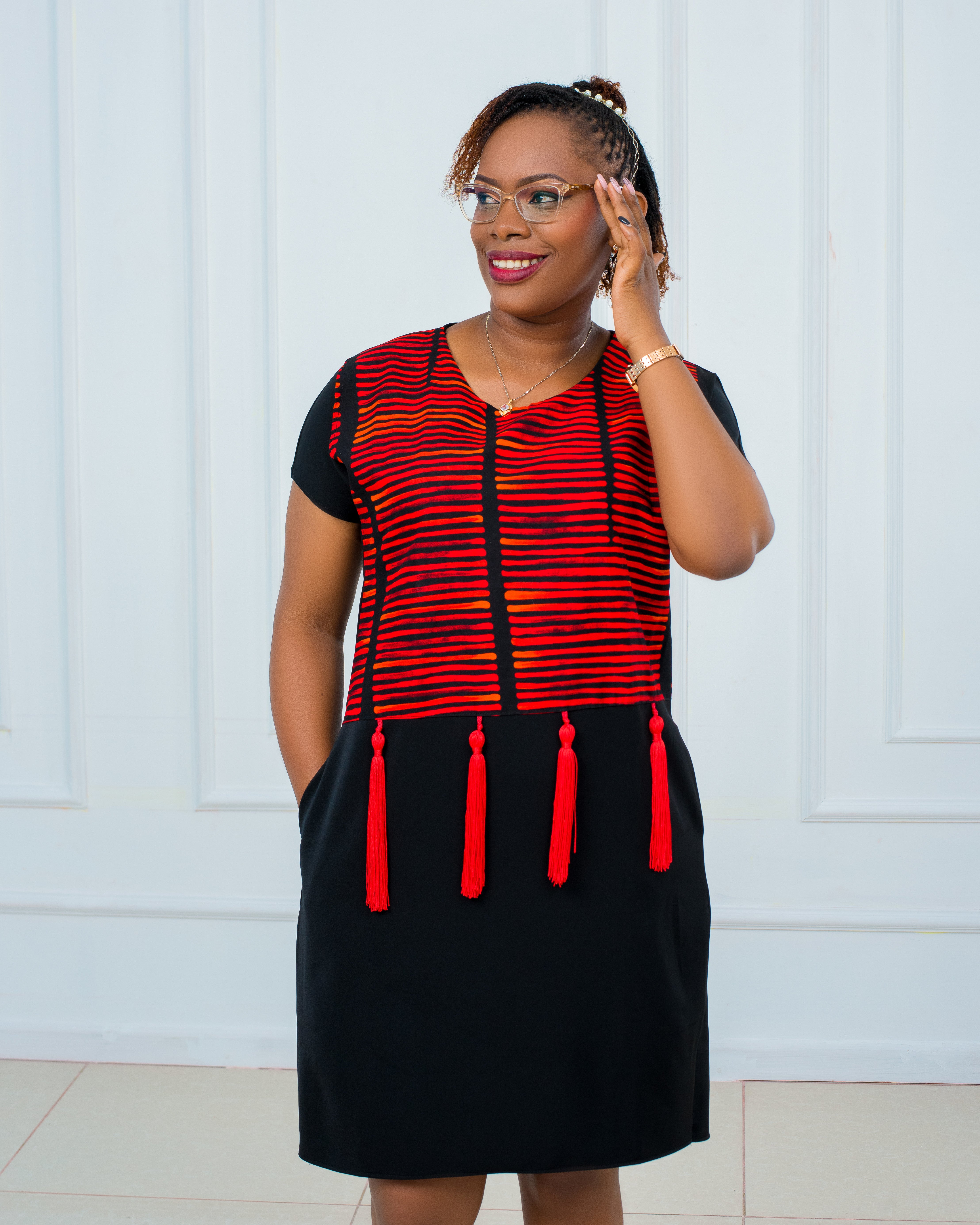 Shift Dresses with a touch of Ankara