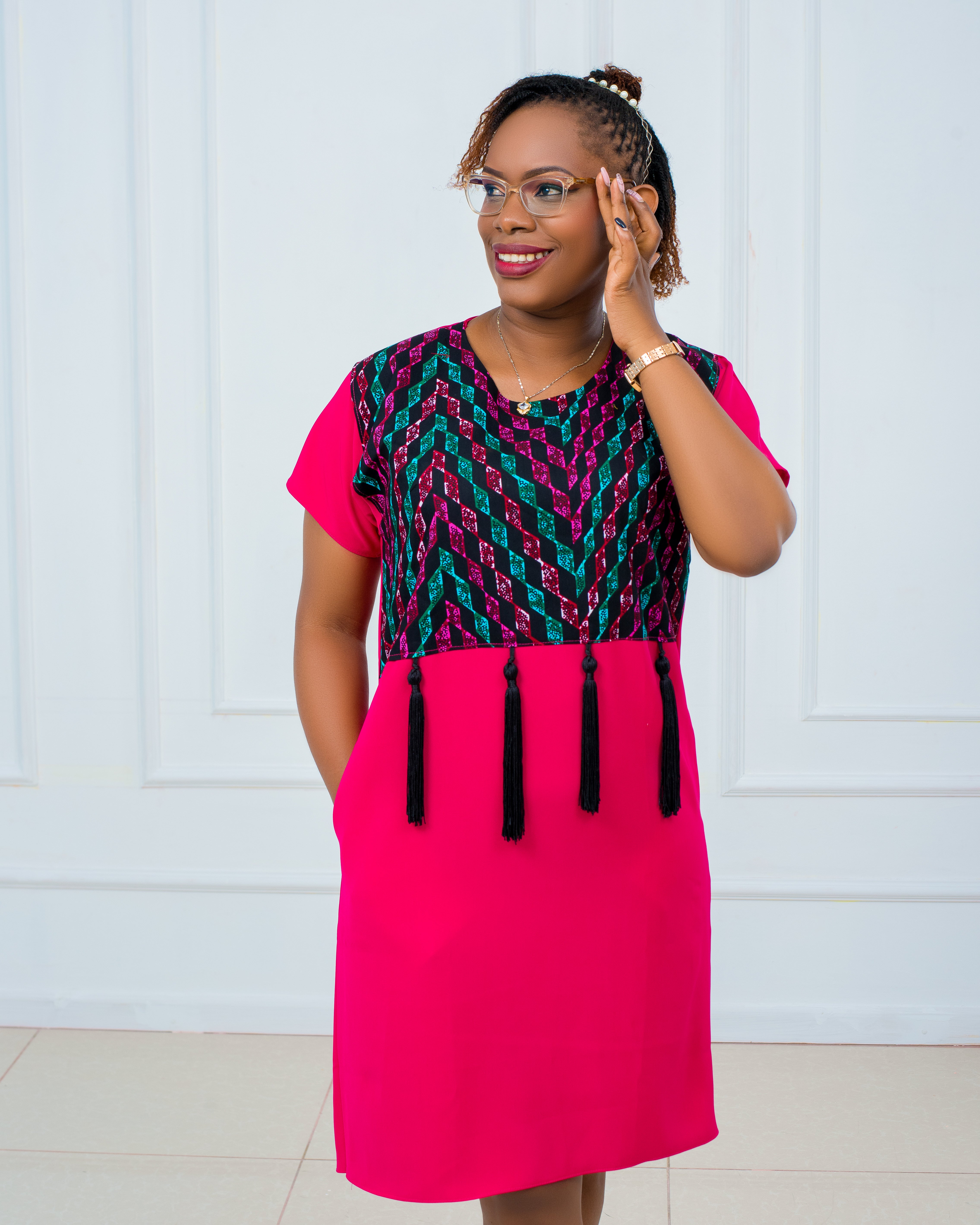 Shift Dresses with a touch of Ankara