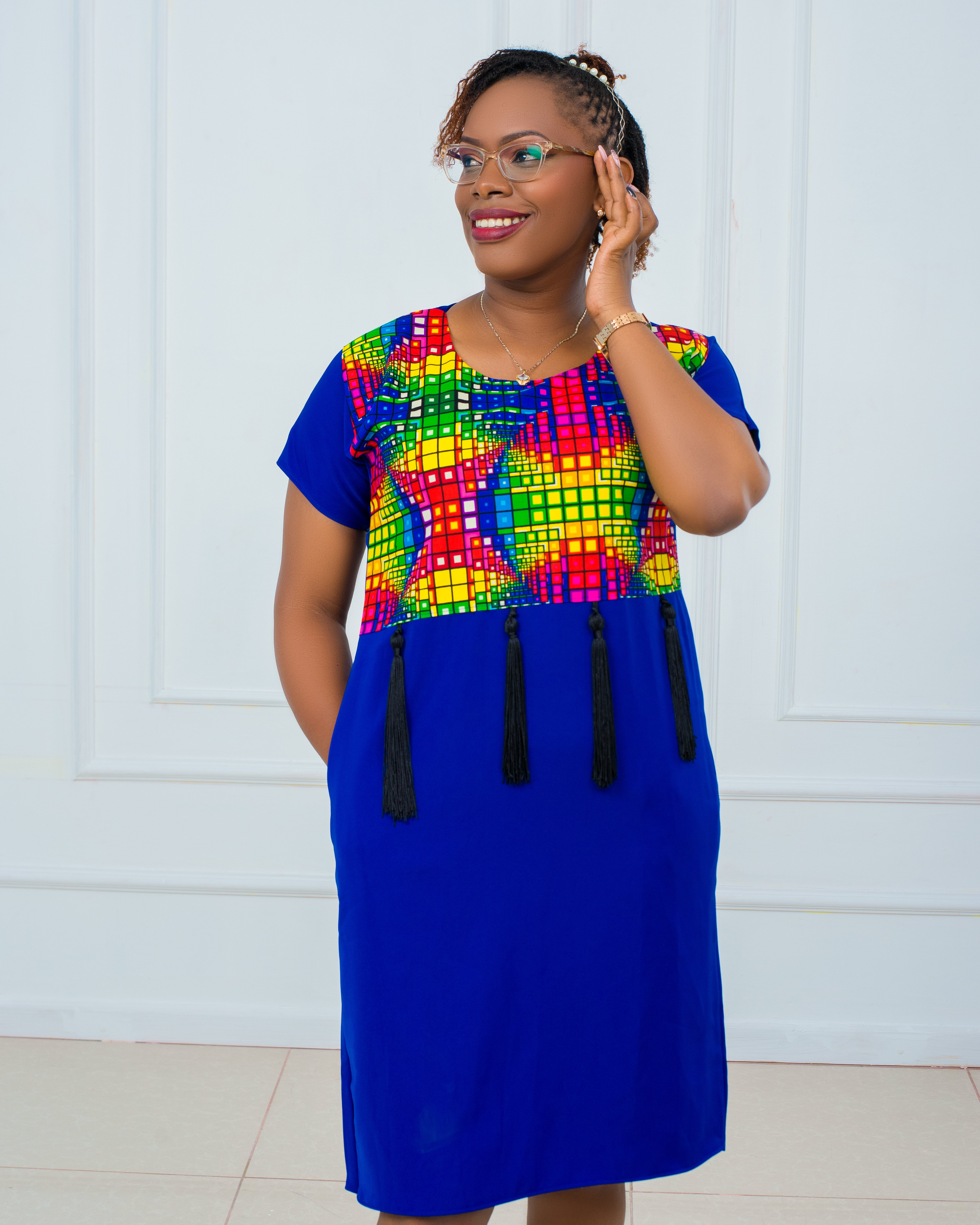 Shift Dresses with a touch of Ankara