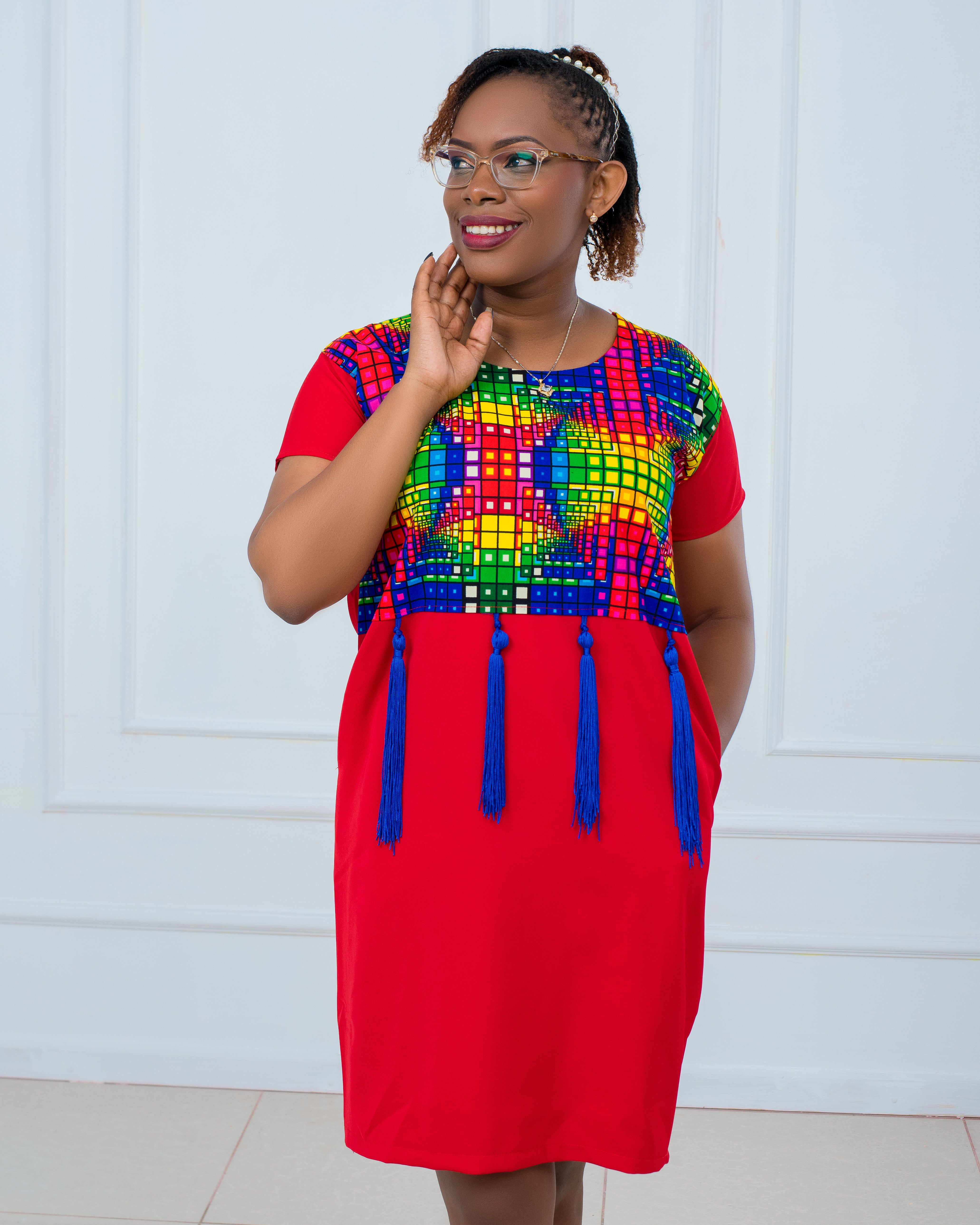 Shift Dresses with a touch of Ankara