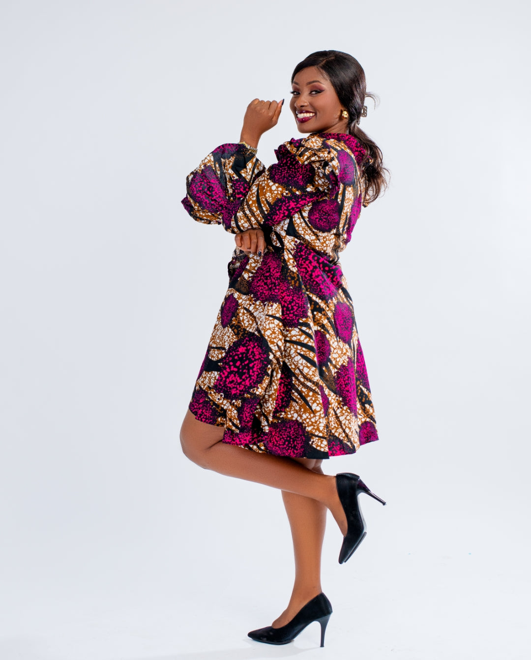 Ankara Shirt Dress