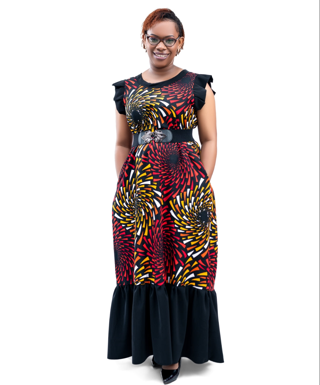 Ankara Maxi Dresses with a touch of Turkey Material