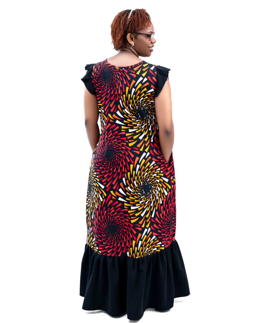 Ankara Maxi Dresses with a touch of Turkey Material