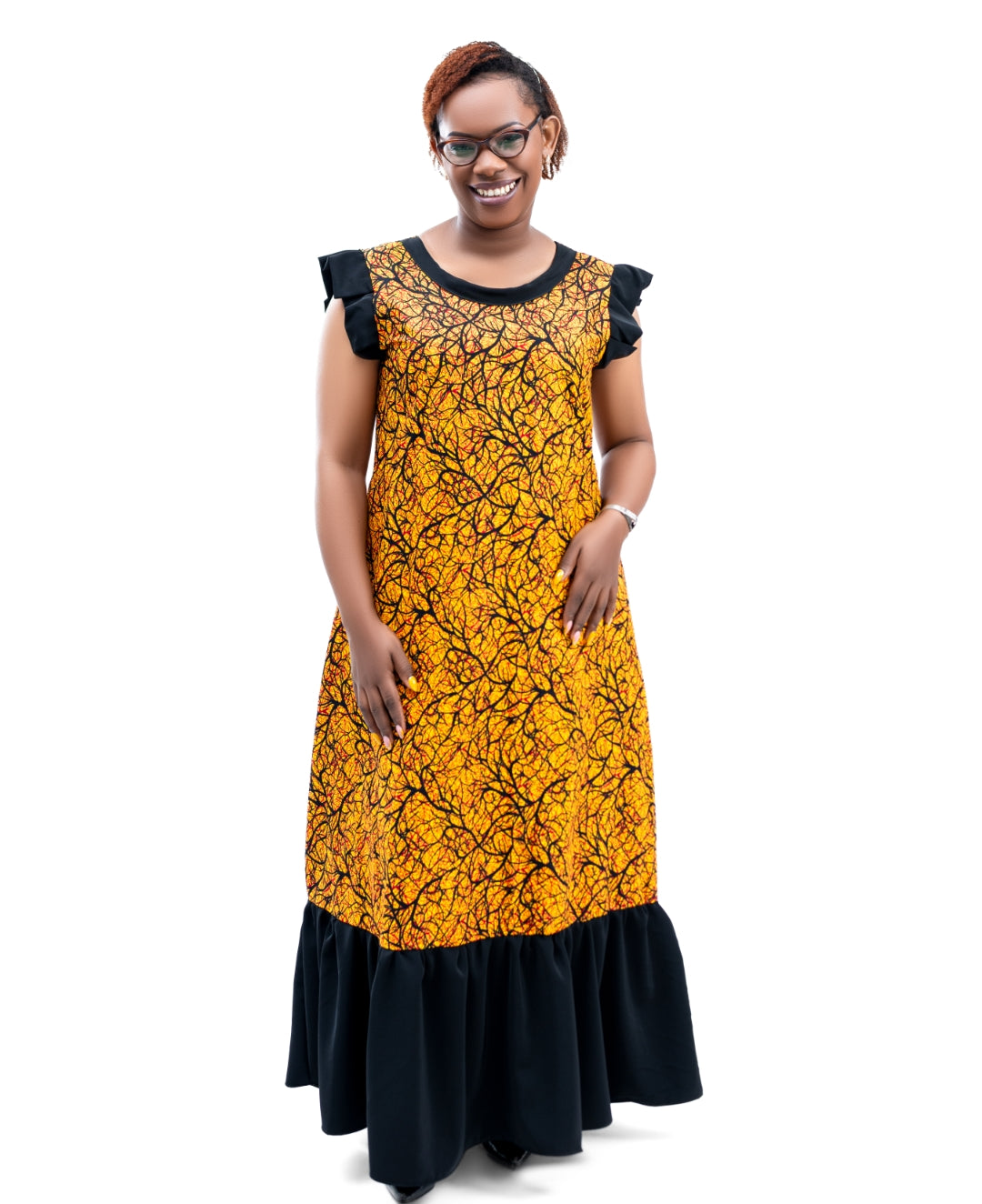 Ankara Maxi Dresses with a touch of Turkey Material