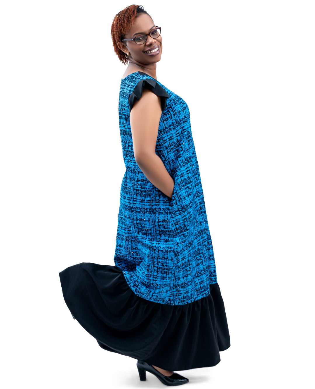 Ankara Maxi Dresses with a touch of Turkey Material