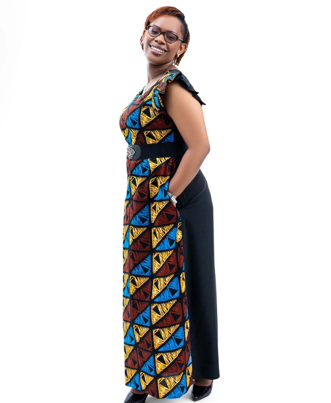 Ankara Maxi Dresses with a touch of Turkey Material