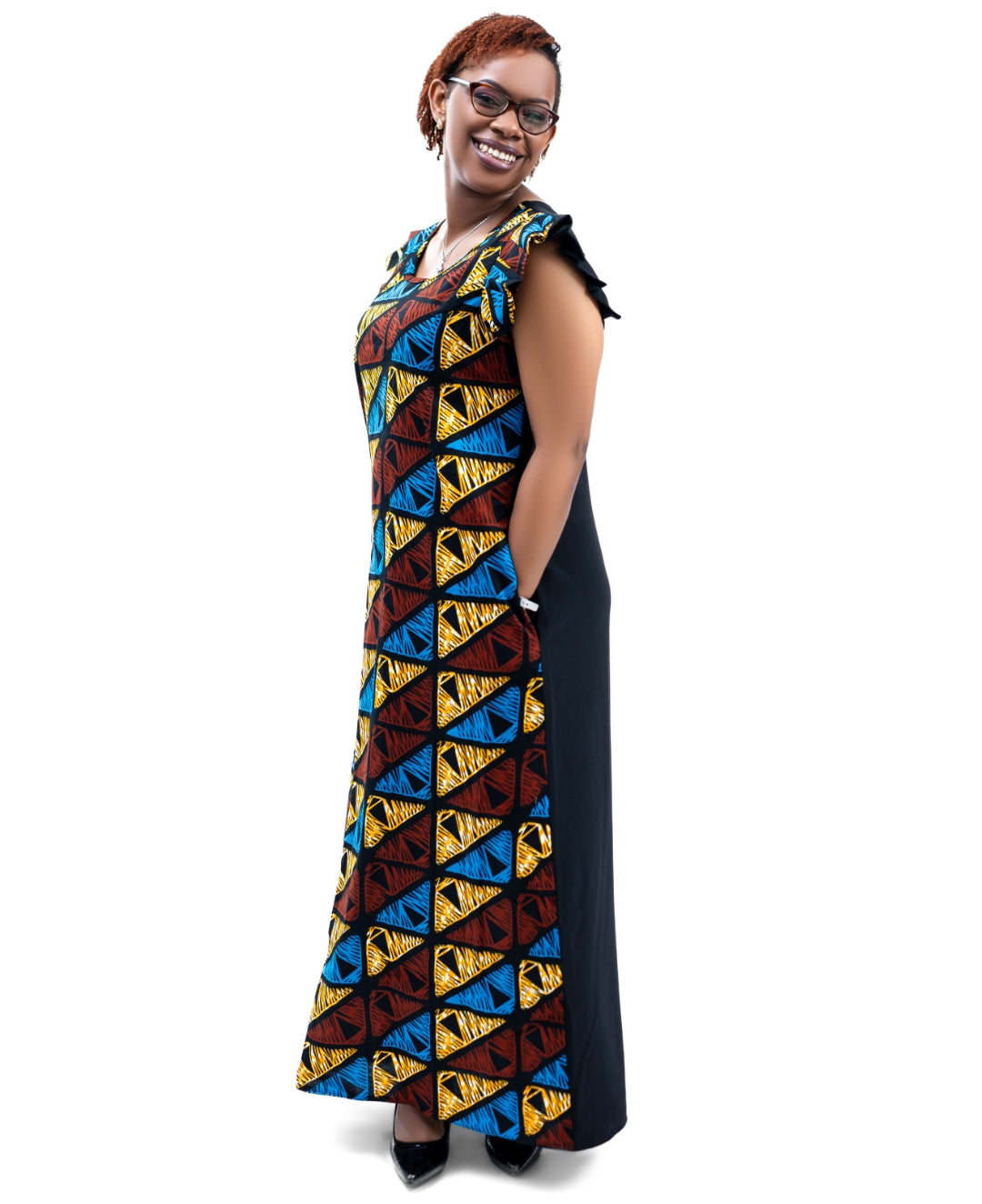 Ankara Maxi Dresses with a touch of Turkey Material