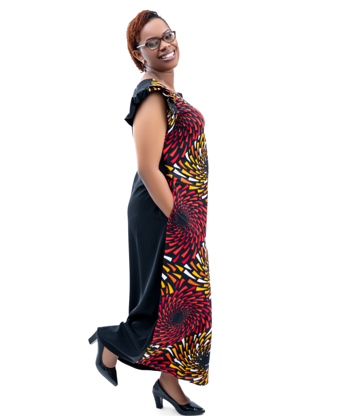 Ankara Maxi Dresses with a touch of Turkey Material