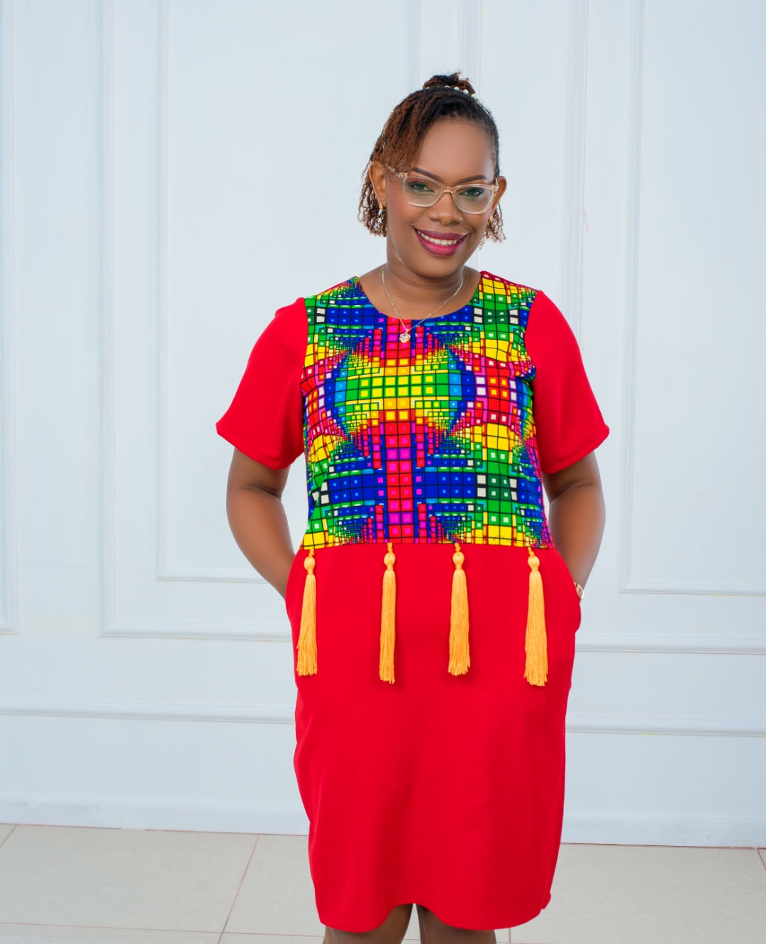 Shift Dresses with a touch of Ankara