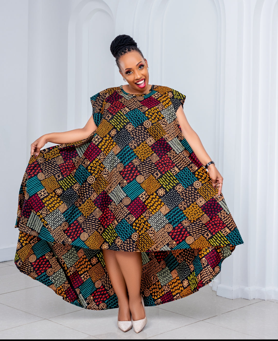 Ankara Shift Attires (high-low)