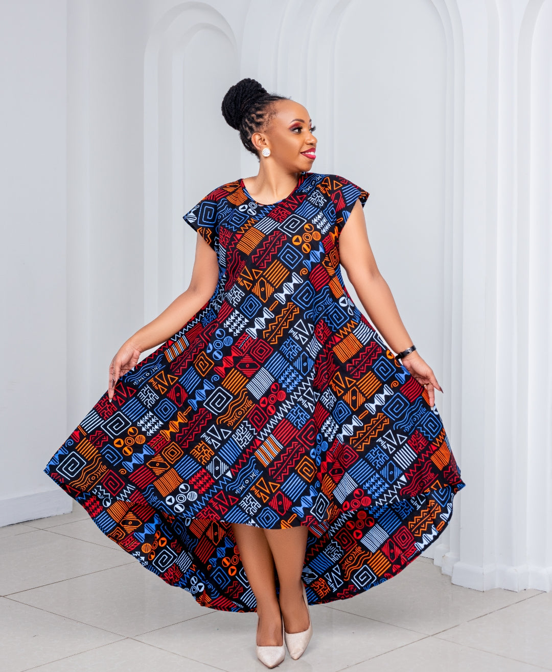 Ankara Shift Attires (high-low)