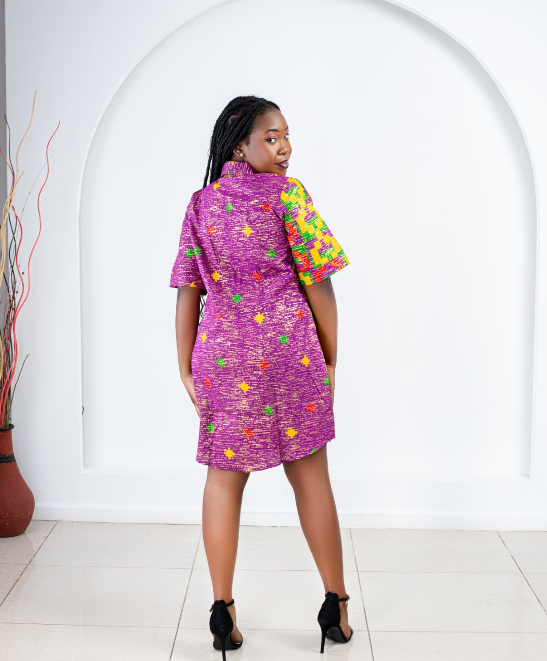 Ankara Shirt Dress (Mix & Match)