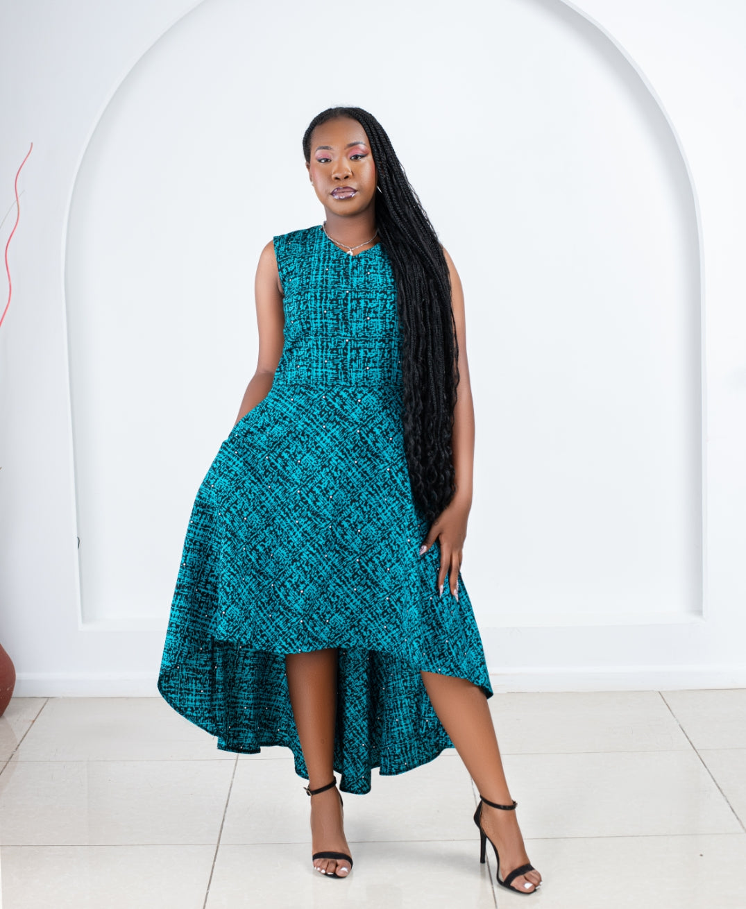 Ankara Maxi Dresses (high-low)