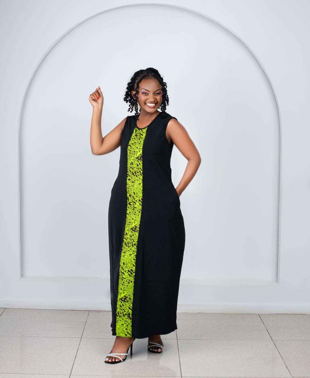 Maxi Dresses with a touch of Ankara