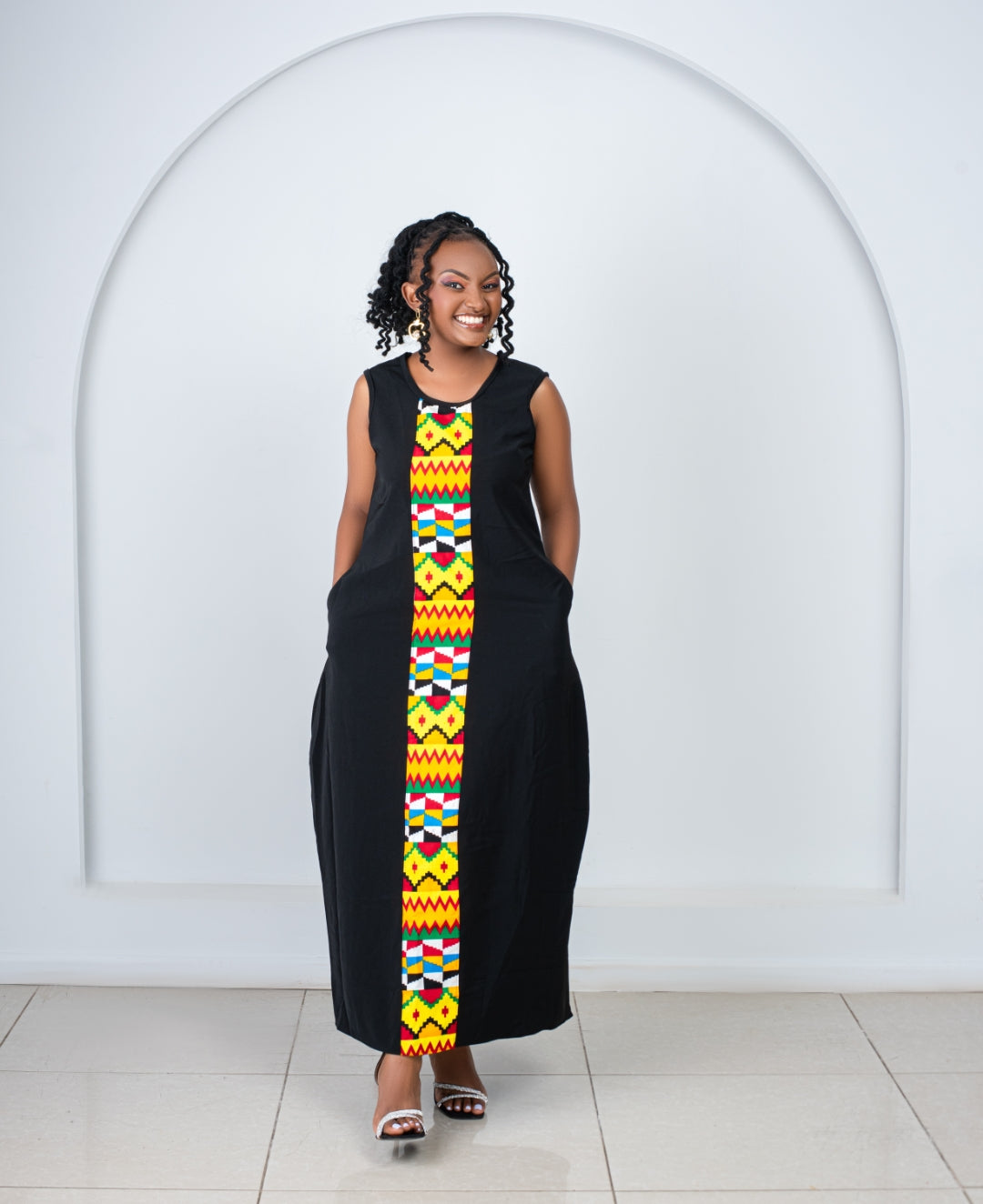 Maxi Dresses with a touch of Ankara