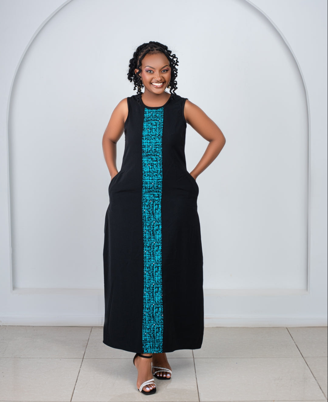 Maxi Dresses with a touch of Ankara