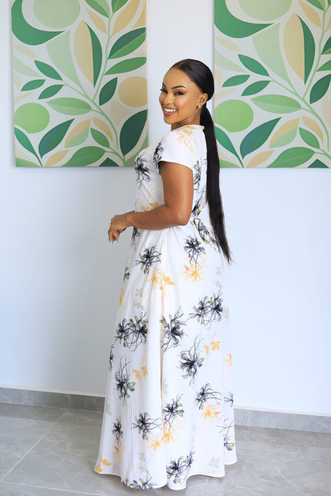 Floral Print Maxi Dress