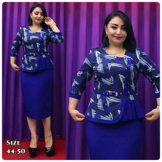 Opal Skirt suit (Royal Blue)