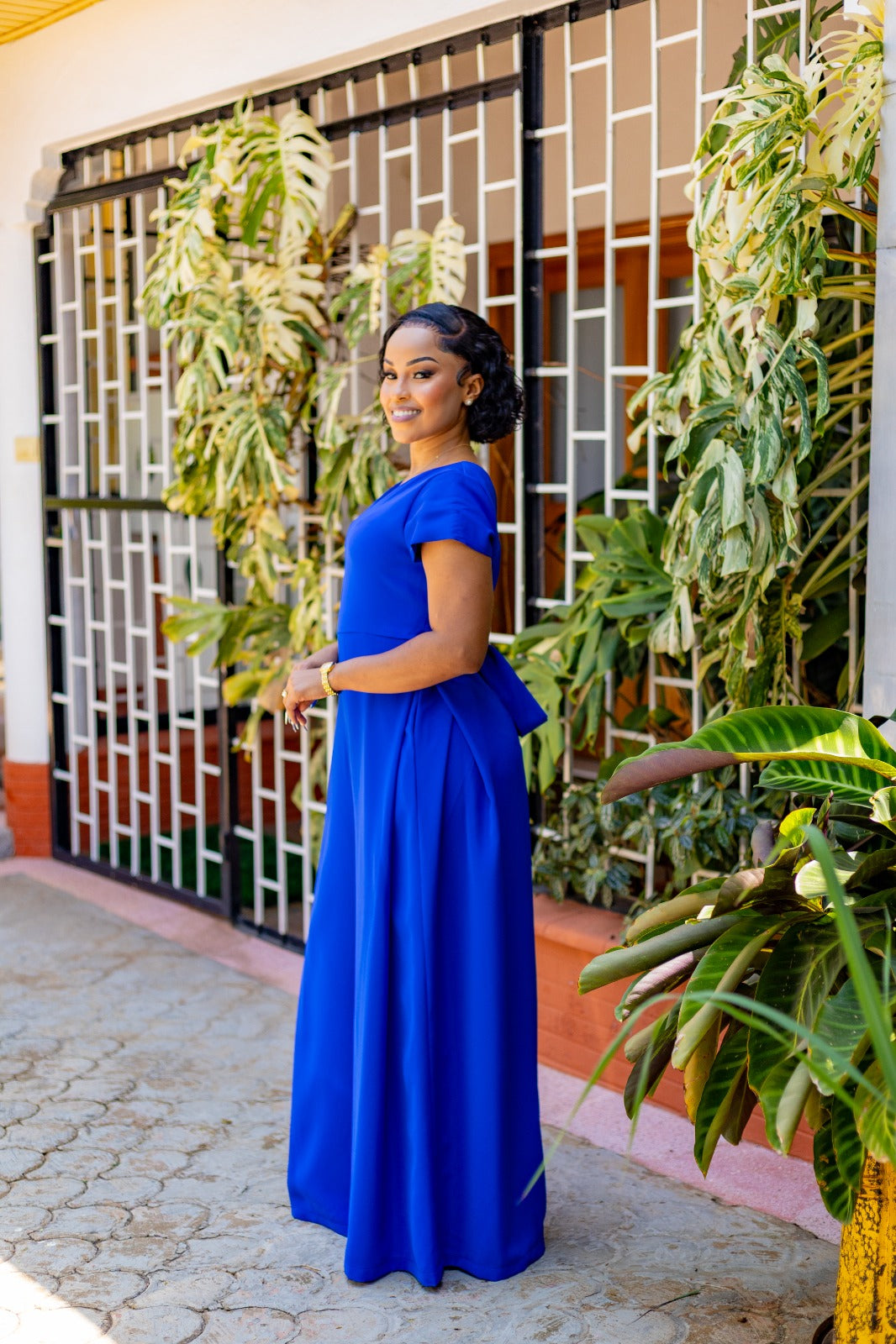 Royal Blue  V-Neck Jumpsuit