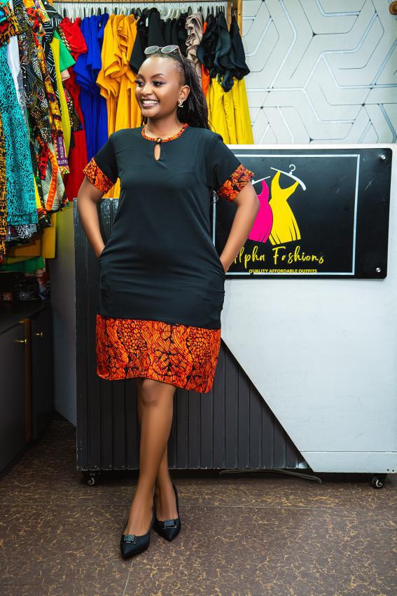 Shift Dresses with a touch of Ankara