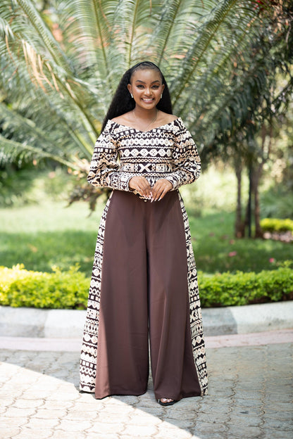 The Amara Off-Shoulder Top & Palazzo Set