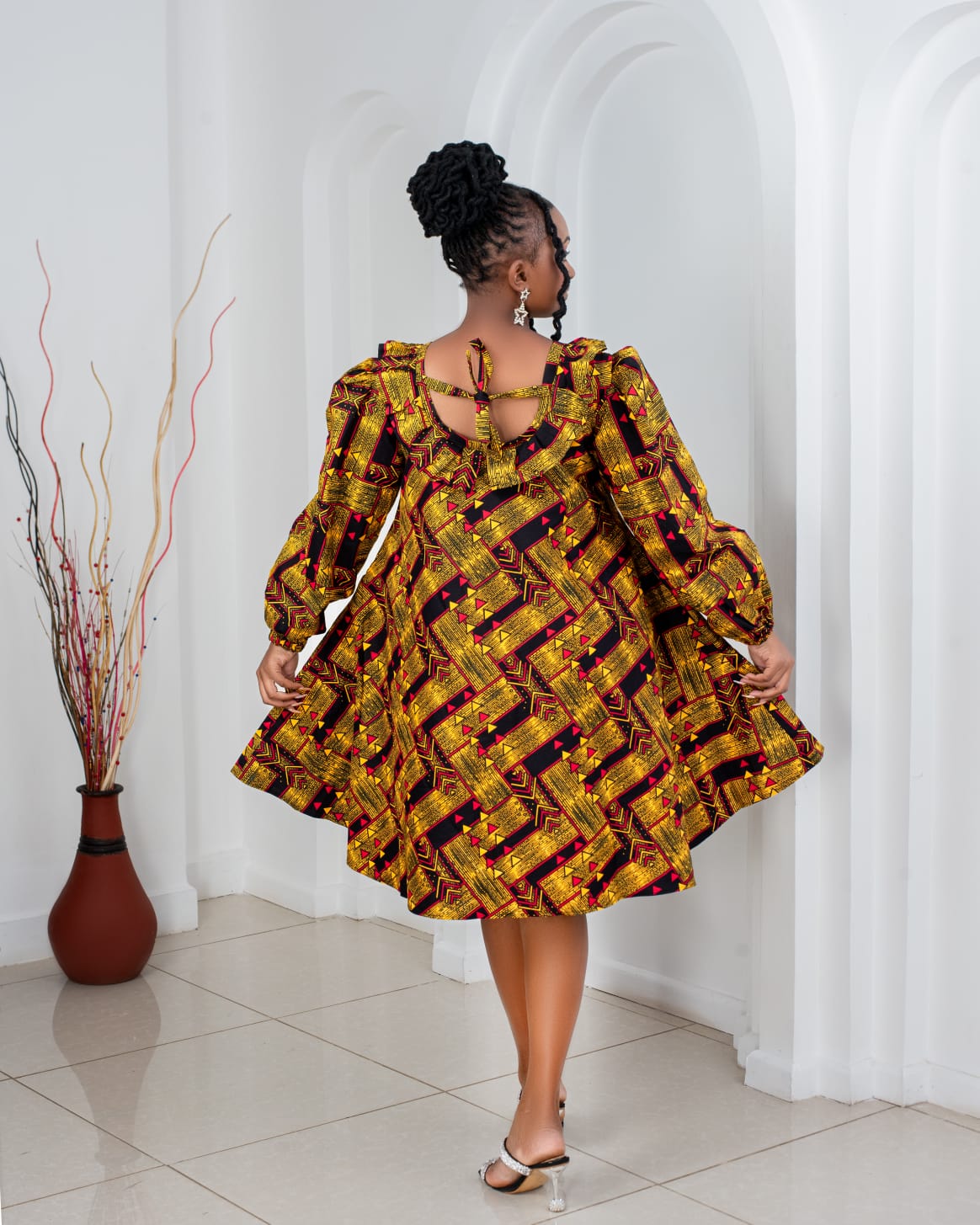 Ankara Shift Dresses (Long Sleeved)