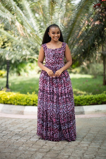 The Wild Orchid Tiered Gown
