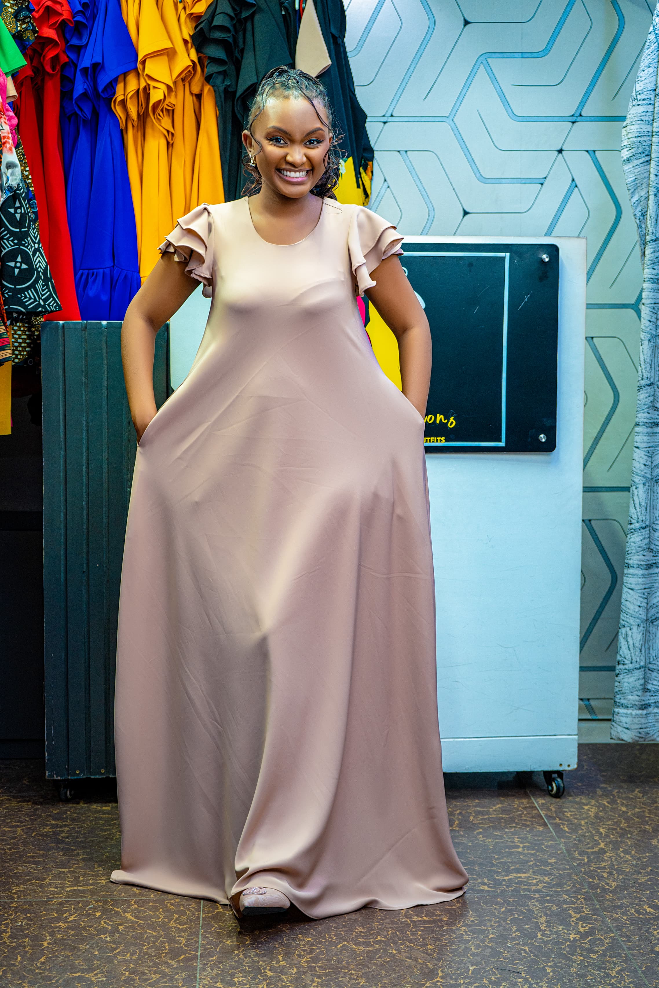 Plain Shift Maxis (Beige)