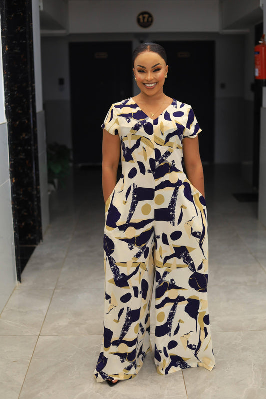 Royal Muse Floral Jumpsuit