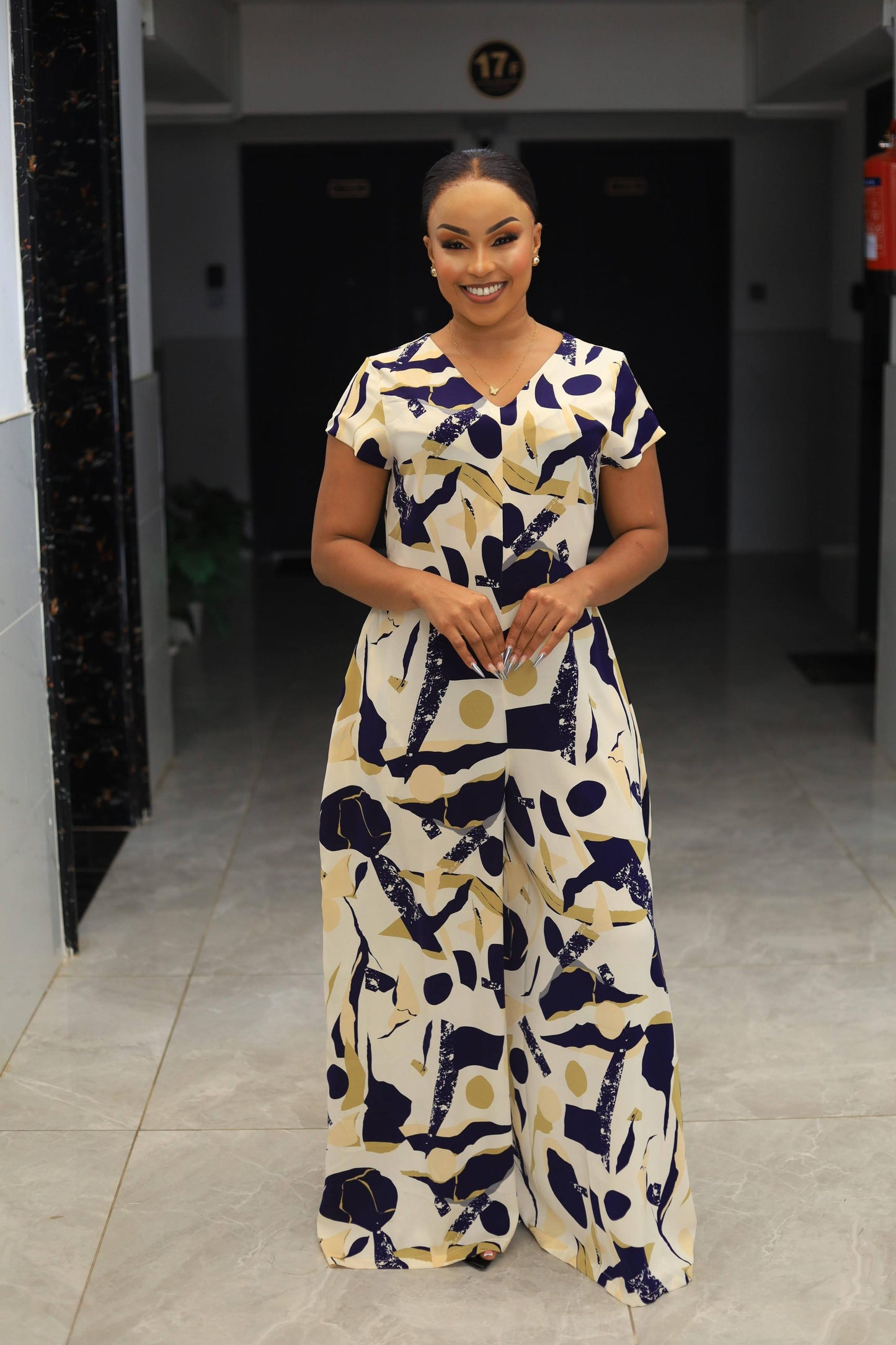 Royal Muse Floral Jumpsuit