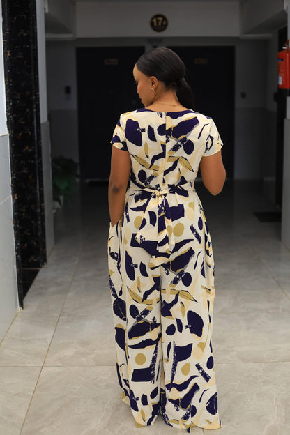 Royal Muse Floral Jumpsuit
