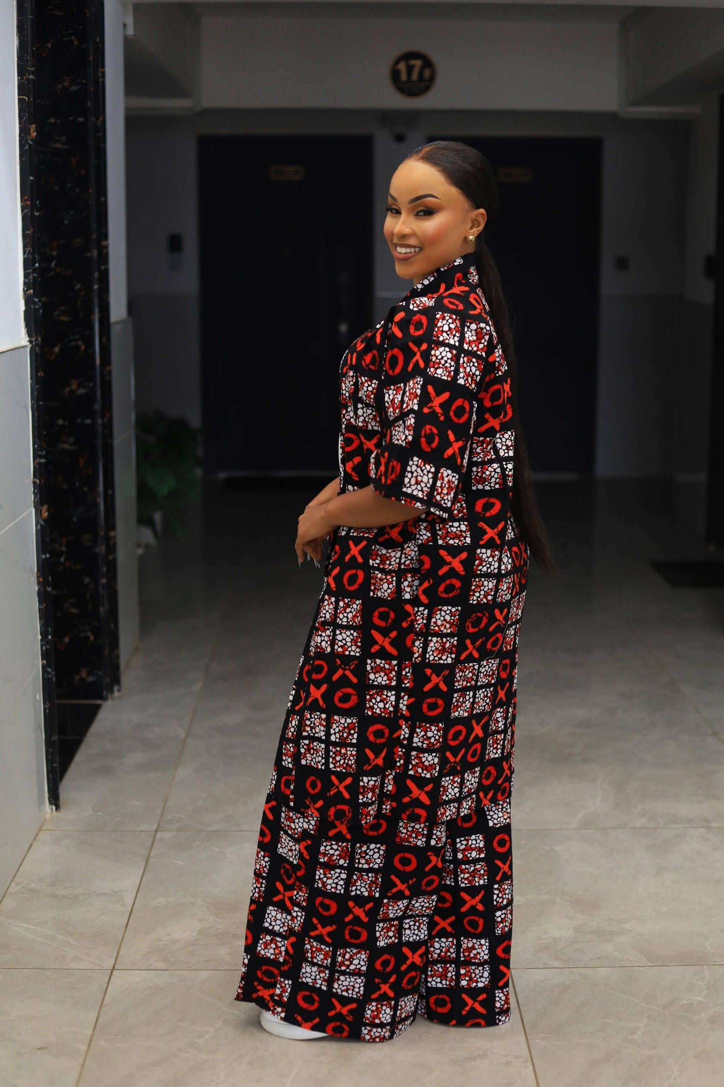 African Elegance Ankara 2PC Set.(Red)