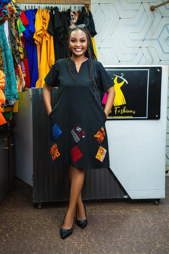 Shift Dresses with a touch of Ankara