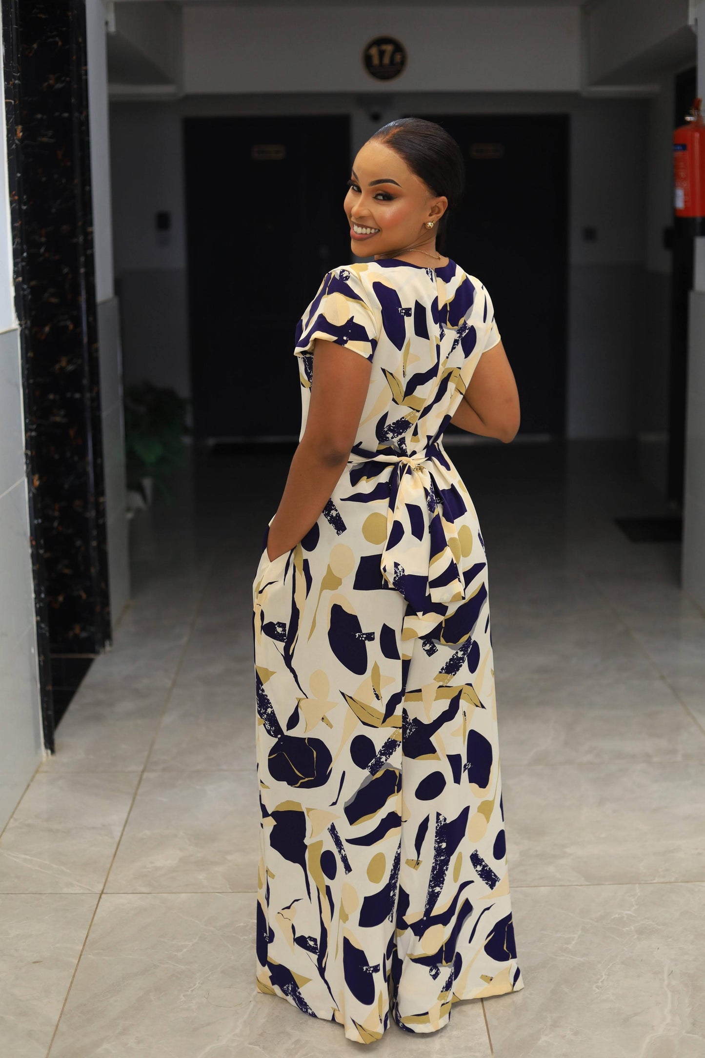 Royal Muse Floral Jumpsuit