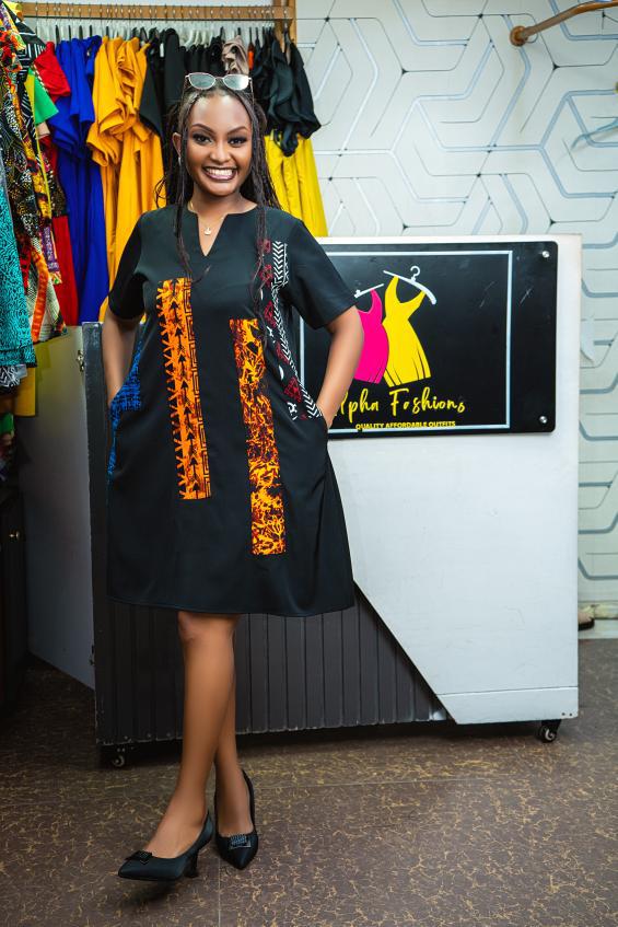 Shift Dresses with a touch of Ankara