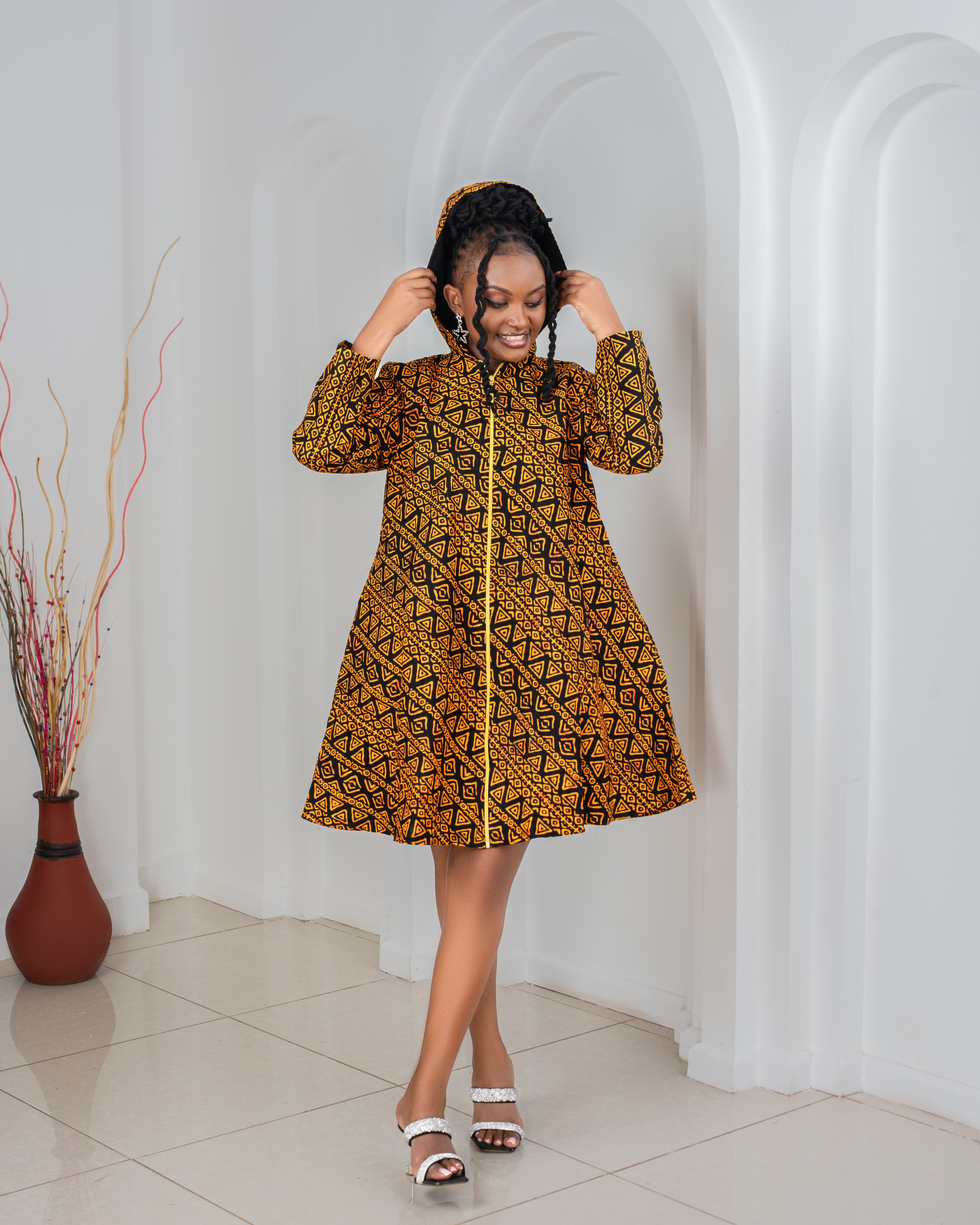 Ankara Mansa Hooded Dresses