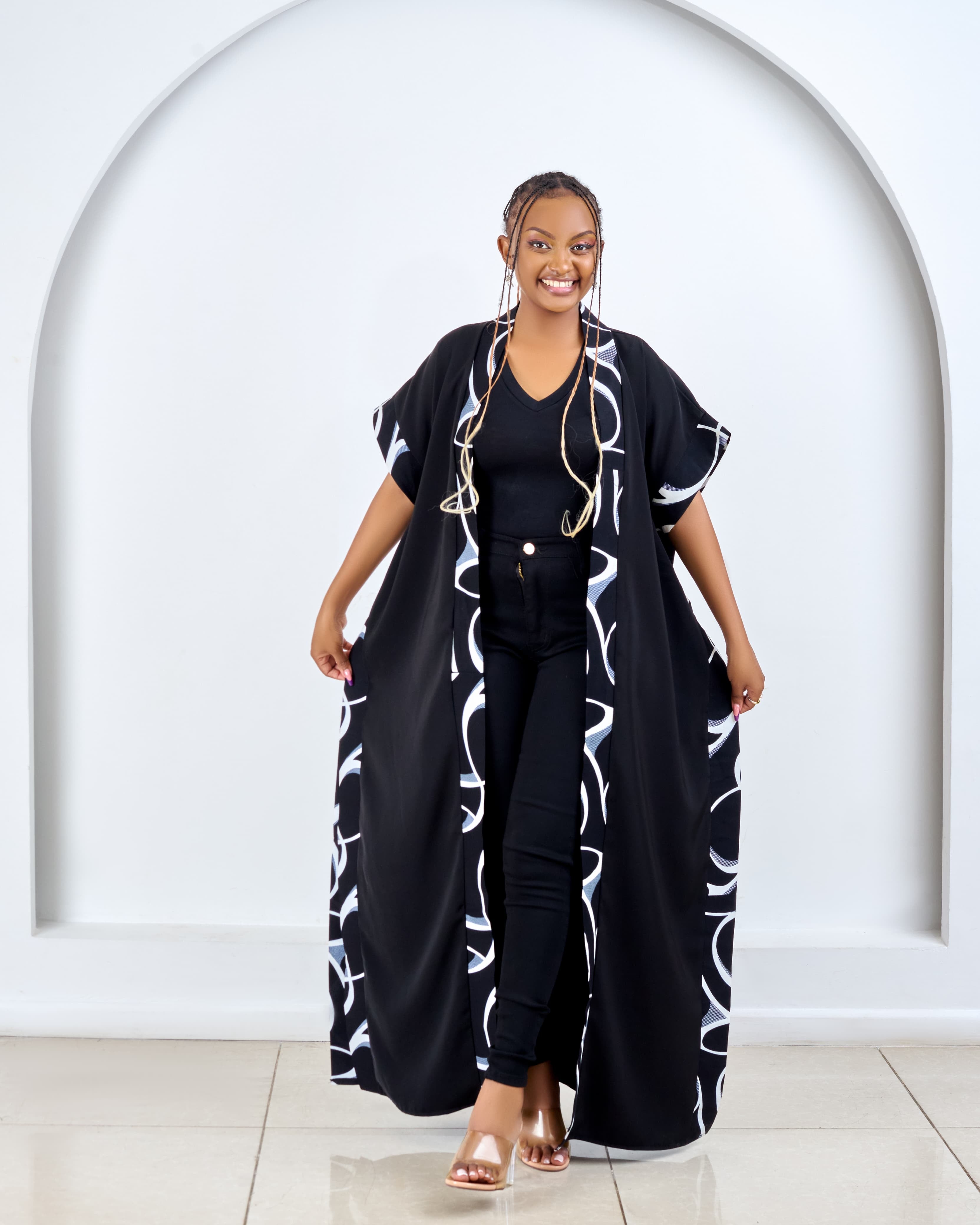 Kimono (Turkey Fabric)with a touch of Ankara.
